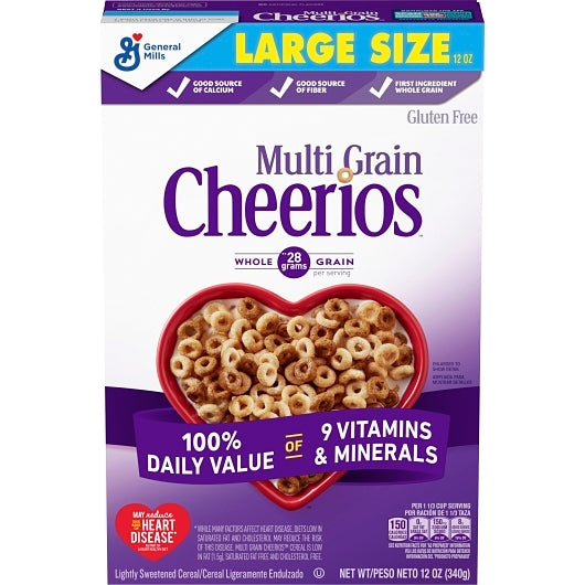 Cheerios Gluten-Free Multigrain Cereal 12 oz Large Size