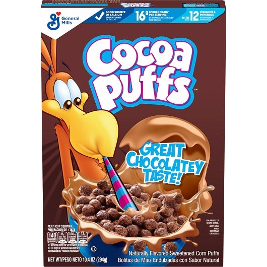 General Mills Cocoa Puffs Sweetened Corn Puff Cereal 10.4 oz