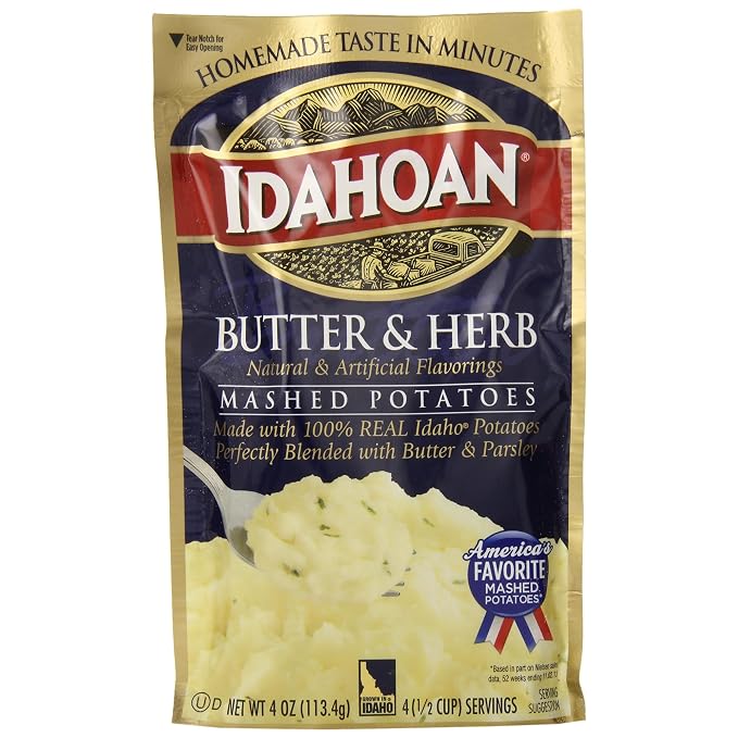 Idahoan Butter & Herb Mashed Potatoes 4 oz