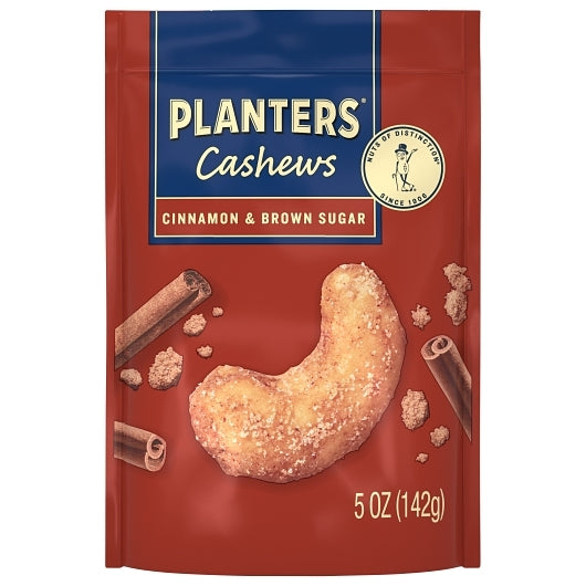Planters Cashews Cinnamon & Brown Sugar 5 oz
