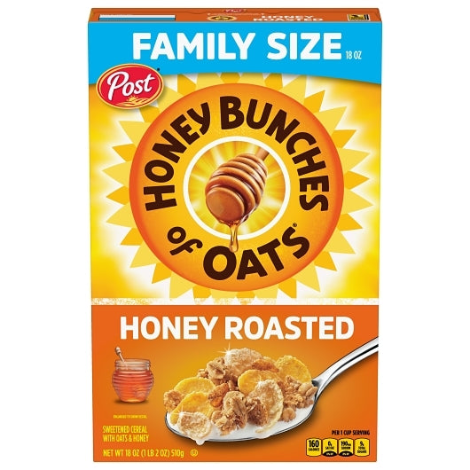 Post Honey Bunches of Oats Honey Roasted Cereal Family Size 18 oz