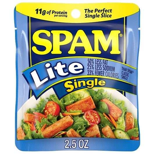 SPAM Lite Luncheon Meat Single 2.5 oz