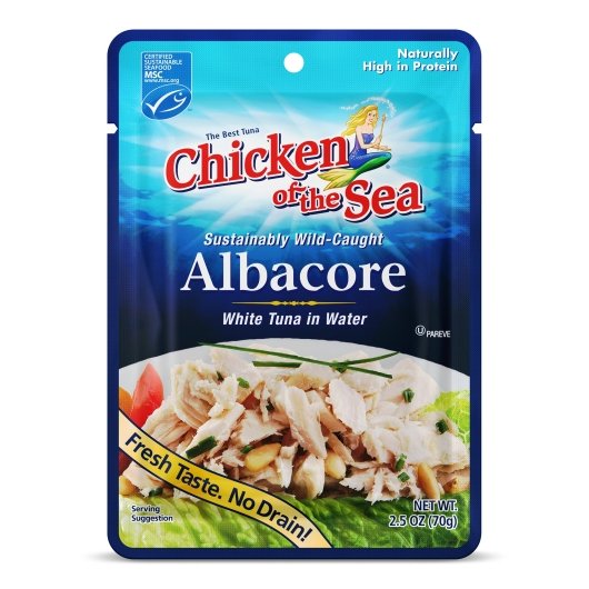 Chicken of the Sea Premium White Albacore Tuna in Water Pouch 2.5 oz