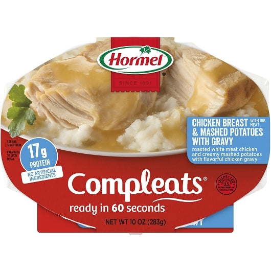 Hormel Compleats Chicken Breast & Mashed Potatoes with Gravy 10 oz