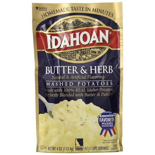 Idahoan Butter & Herb Mashed Potatoes 4 oz